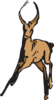 Antelope Running Away Clip Art